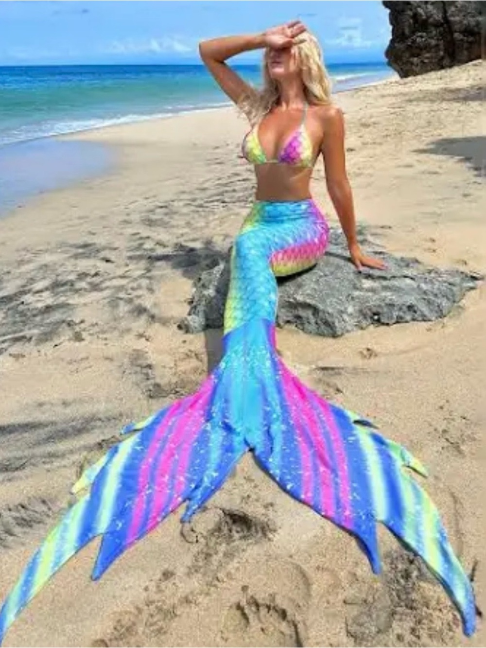 3 piece mermaid 🧜‍♀️ swimsuit size large